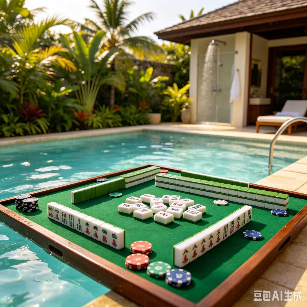 decorative text mahjong set